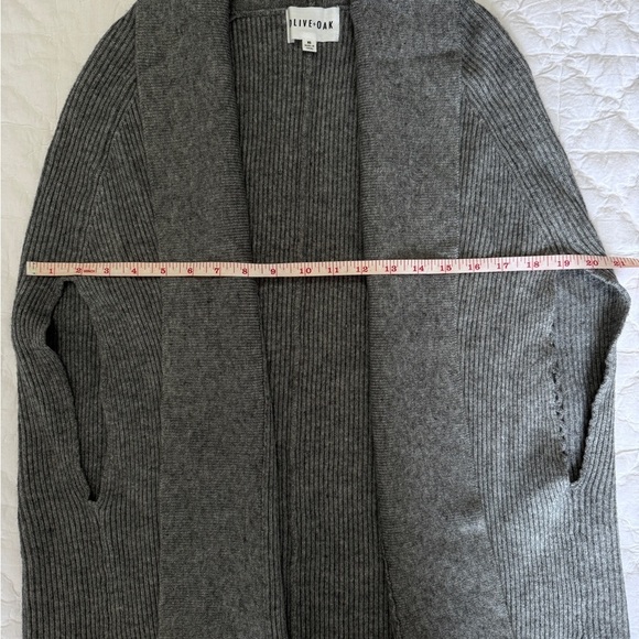 Olive + Oak Gray Sleeveless Knit Jacket - Picture 7 of 10